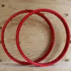 Fælg sæt 17x1,4 Eloxeret Aluminium Rød