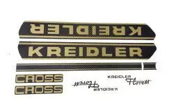 Stafferingssæt tank/stel carbon - Kreidler Cross - Stafferinger & Stickers