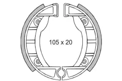 Bremsebakker 105x20, RMS - Vespa/Piaggio med alu fælg - Hjul & Bremser
