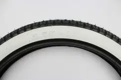 Dæk 2.75x17 (21x2.3/4) Whitewall, Fortune - Dæk & Slanger