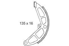 Bremsebakke bag 136x12mm - Vespa/Piaggio Ciao & Bravo - Hjul & Bremser