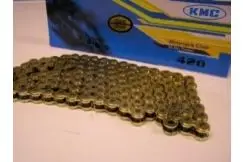 Kæde 420 1/2x1/4 - 120 led Stærk Guld, KMC Chain - 