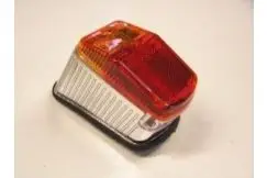 (Udsolgt) Baglygte Krom/Rød - Puch/Kreidler - Lygter & Pærer