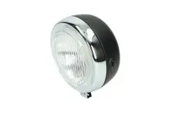 Forlygte sort Ø130 - Universal - Lygte For/Bag