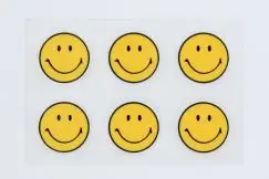 Sticker 6 x Smiley - Stafferinger