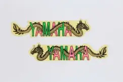 Sticker Snake Grøn/Pink - Yamaha - Stafferinger