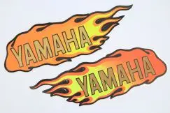 Sticker Flame Orange - Yamaha - Stafferinger