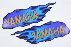 Sticker Flame Blå - Yamaha - Stafferinger