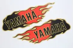 Sticker Flame Guld - Yamaha - Stafferinger