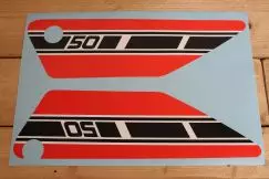 Stafferingssæt Rød - Yamaha FS1 1977-79 - Stel & Tank