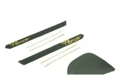 Tankstafferinger i gummi (sort/guld) m.knæpuder - Kreidler RS 73-75 - Stafferinger & Stickers