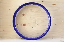 (Udsolgt) Fælg 17x1,2 Eloxeret Aluminium Blå - Eger & Fælge