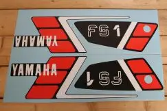 Stafferingssæt Sort - Yamaha FS1 89> - Stafferinger