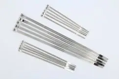 Kabelbindersæt (Strips) i krom 15 stk. - Sachs