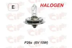 (Udsolgt) Pære 6V 15W (P26S) Halogen, Schoeller - Lygter & Pærer