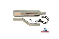 Lyddæmper krom - Honda MT50 - Udstødning