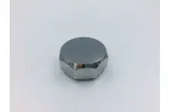 Topmøtrik lukket Krom - Vespa/Piaggio Bravo, Boxer & Ciao - Forgaffel