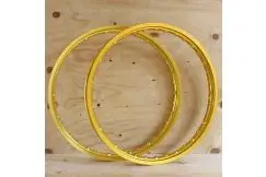 Fælg sæt 17x1,4 Eloxeret Aluminium Guld - Eger & Fælge