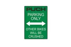 Sticker A5, Puch Parking Only - Stafferinger & Stickers